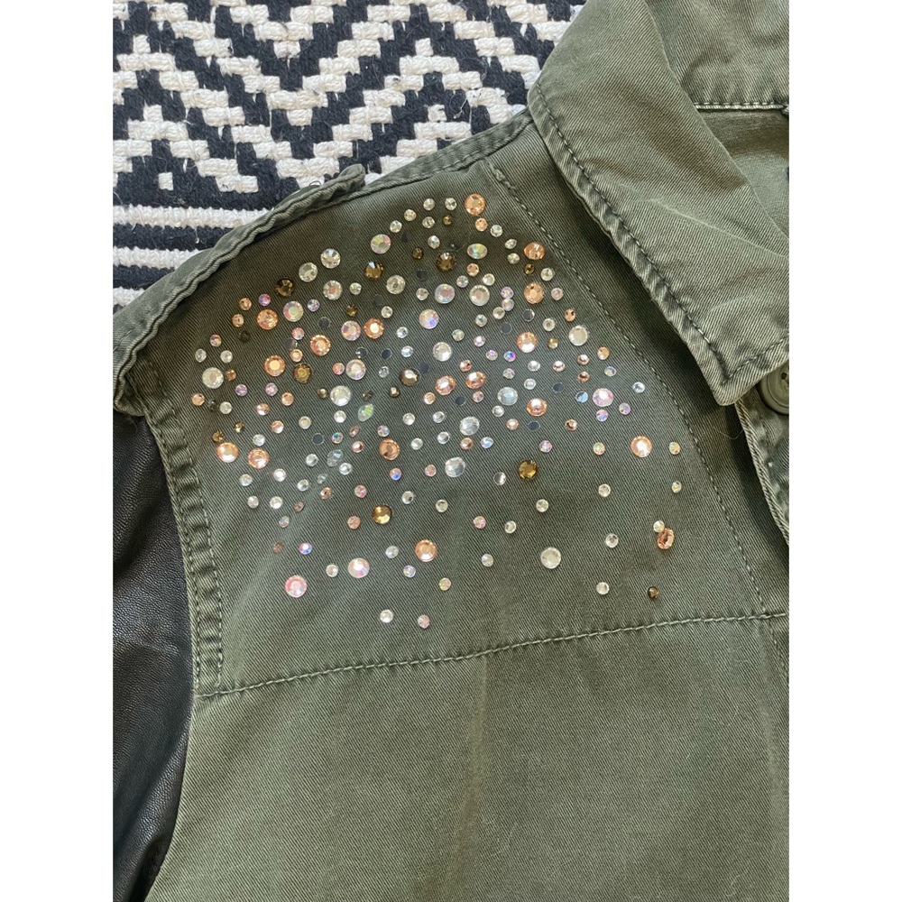 Forever 21 Military Style Rhinestone Utility Jacket - Picture 7 of 15